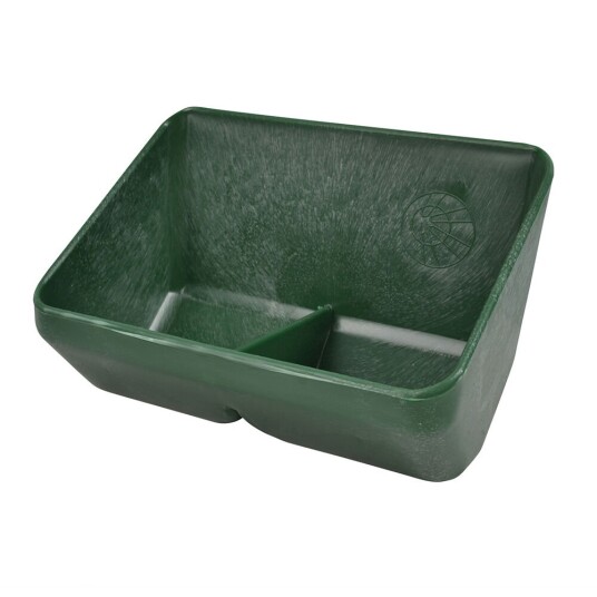 WILLAB Mineral trough with two compartments green WILLAB Mineral trough with two compartments green