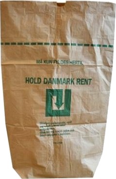 Papirsæk 125Liter B700xl1100mm 2 Lag Brun,50 Stk/Krt