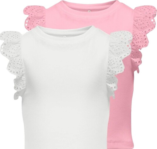 Kids Only Kogdrea 2-pack topper til barn, Romance Rose (146/152) 146/152