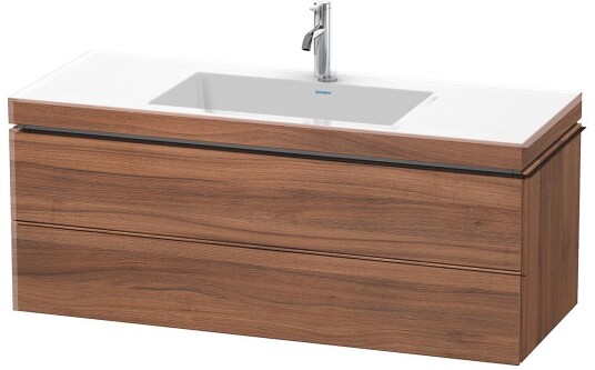 Duravit L-Cube Servantskap m/2 skuffer 1200x500x480 mm Natur Valnøtt