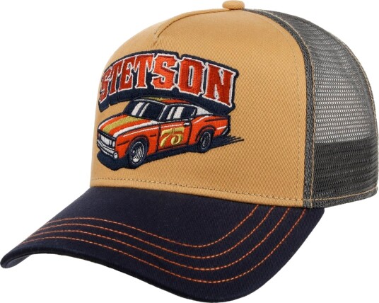 Stetson Muscle Car 75 Trucker Cap Brown/Blue OSFA Stetson Muscle Car 75 Trucker Cap Brown/Blue OSFA