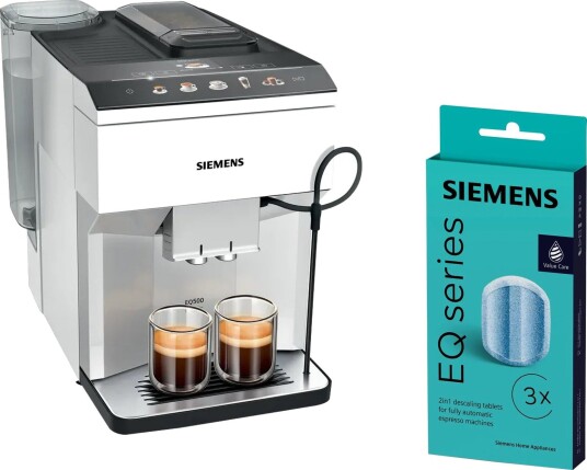 Siemens EQ500 TP515R02 Helautomatisk Kaffemaskin - 15 Bar - Hvit