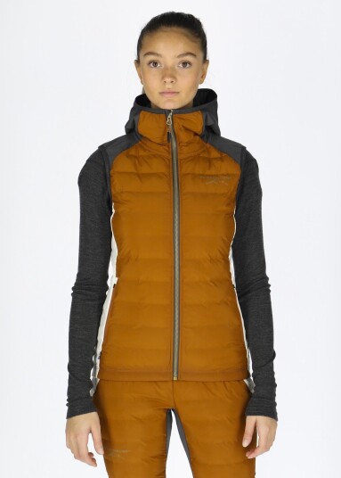 Swedemount Nordic Hybrid Hooded Vest W Offwhite/Almond 42 Vester