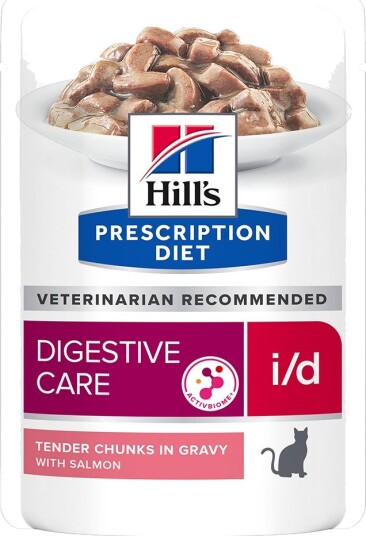 Hill'S Prescription Diet Feline I/D Digestive Care Kattefôr Med Laks 24 X 85 G Hill'S Prescription Diet Feline I/D Digestive Care Kattefôr Med Laks 24 X 85 G