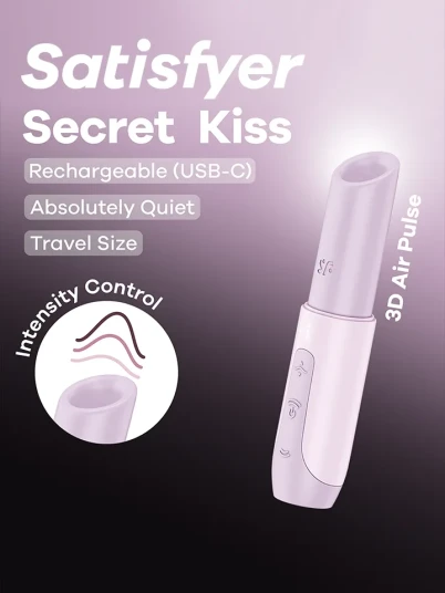Satisfyer Secret Kiss Air Pulse Vibrator Satisfyer Secret Kiss Air Pulse Vibrator
