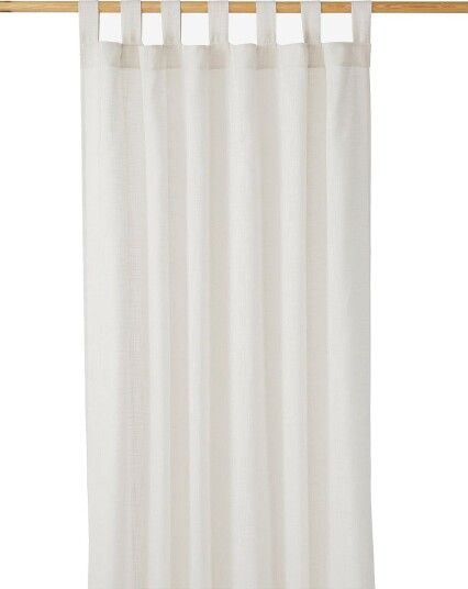 compliments Nivo Curtain 140X260 Cm W/Loops   Cream   140X260CM