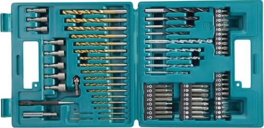 Makita B-49373 Bor og Bitssett 75 Deler i Koffert til Stål, Tre og Mur Makita B-49373 Bor og Bitssett 75 Deler i Koffert til Stål, Tre og Mur