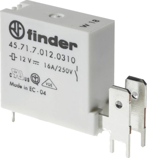 Finder 45.71.7.006.1310 Printrelé 6 V/Dc 16 A 1 X Sluttkontakt 1 Stk