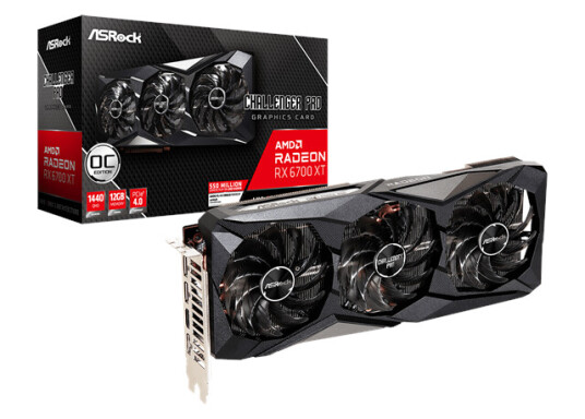 ASRock Radeon RX 6700 XT Challenger Pro OC - 12GB GDDR6 RAM - Grafikkort