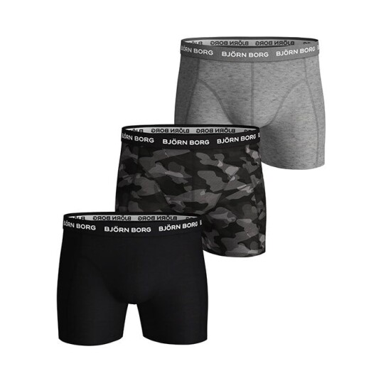 3-Pack BB Shadeline Sammy Shorts, Black Beauty Multi Medium 3-Pack BB Shadeline Sammy Shorts, Black Beauty Multi Medium