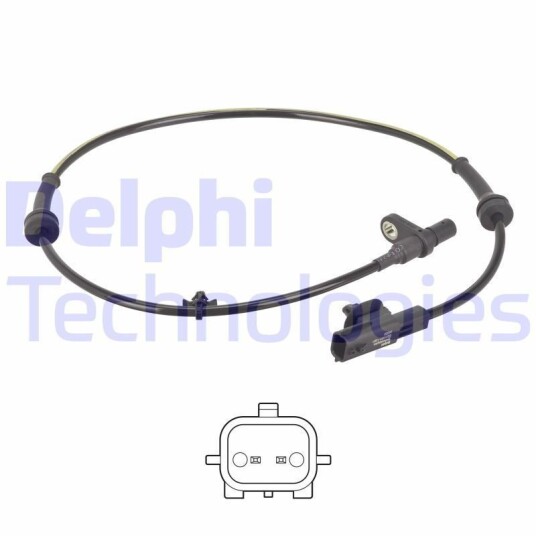 Sensor, ABS DELPHI SS21257-12B1