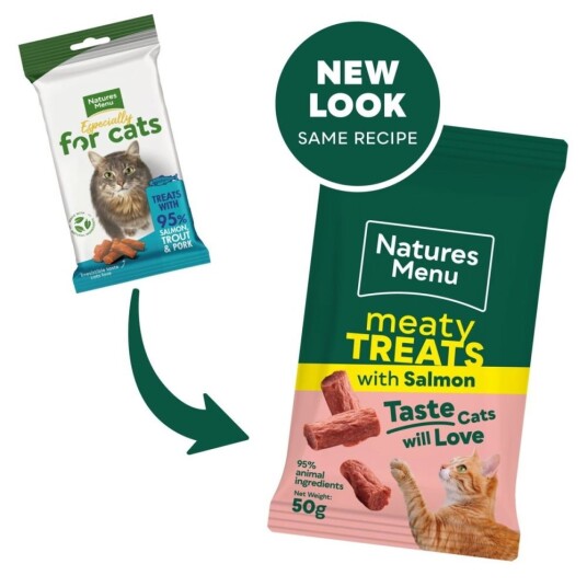Natures Menu Cat Godbiter Med Laks 50G