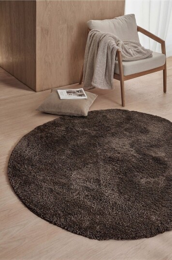 &Home Flossteppe Lugo Round Brun &Home Flossteppe Lugo Round Brun