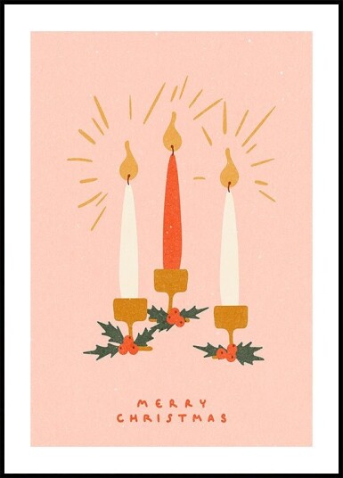 Christmas Candles Poster Plakat / 30x40cm