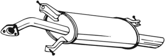 Bakre eksospotte BOSAL 235-215 Bakre eksospotte BOSAL 235-215