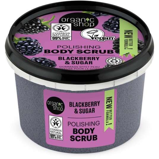 Organic Shop Body Scrub Blackberry & Sugar 250 ml Organic Shop Body Scrub Blackberry & Sugar 250 ml