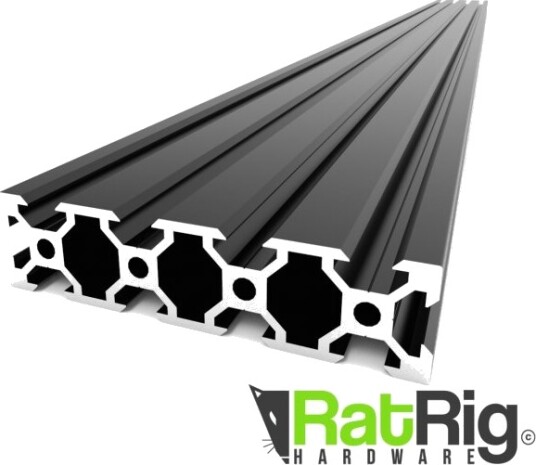 RatRig V-SLOT 2080 - Black Anodized 500mm