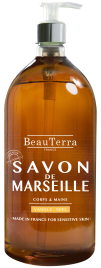 Beau Terra Marseille Liquid Soap Honey Vanilla 1000 ml