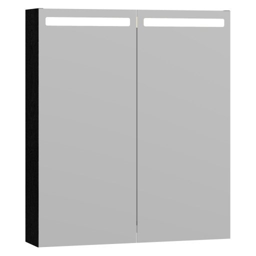 Dansani Mido+ Top speilskap, 60x70 cm, svart struktur
