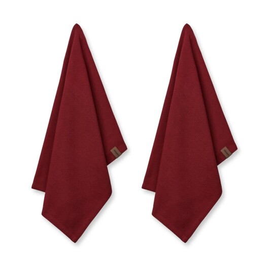 Humdakin økologisk kjøkkenhåndkle 45 x 70 cm 2-pakning Maroon