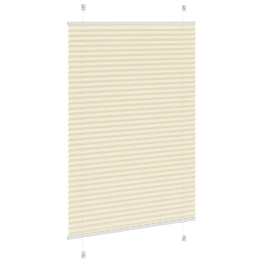 plisségardin krem 85x100 cm Stoff Bredde 84,4 Polyester