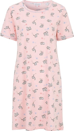 Damella Nattkjole Short Sleeve Rosa Damella Nattkjole Short Sleeve Rosa