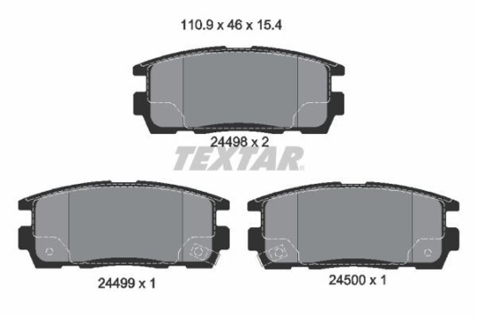 Bremseklosser TEXTAR 2449801
