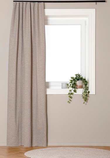 Hasta Bouclé gardin Hilma 132x250cm Brun