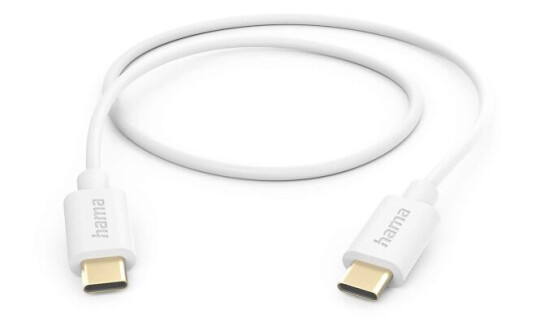Hama Charging Cable USB-C to USB-C 1.0m White