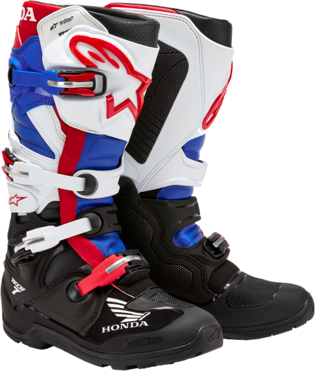 Alpinestars Crosstøvler Tech 7 Enduro Drystar Svart- Hvit-Blå-Knall Rød Alpinestars Crosstøvler Tech 7 Enduro Drystar Svart- Hvit-Blå-Knall Rød