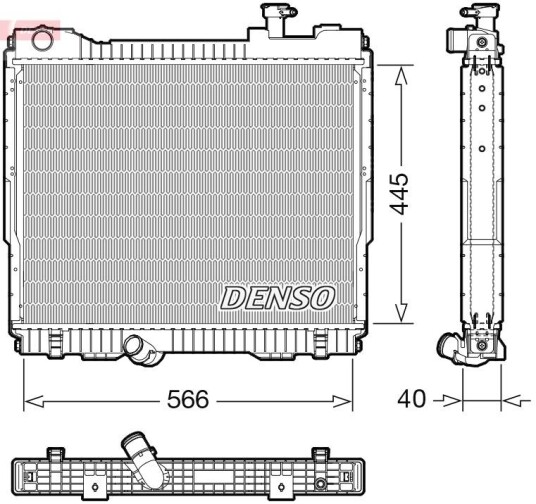 Radiator DENSO DRM23119 Radiator DENSO DRM23119