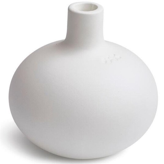 Kähler Globo lysestake 16,5 cm hvit