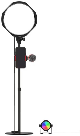 Joby Beamo Studio Creator RGB LED Lys med Dimmer for Vlogging og Fotografi Joby Beamo Studio Creator RGB LED Lys med Dimmer for Vlogging og Fotografi