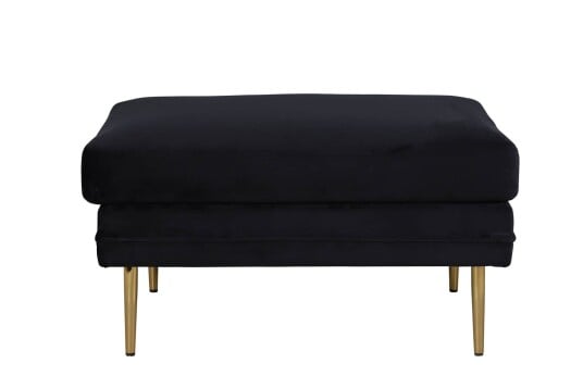 Venture Home Boom puff, fotskammel velour svart, messing. 1603287-01-0 1666888-01-0 Venture Home Boom puff, fotskammel velour svart, messing. 1603287-01-0 1666888-01-0