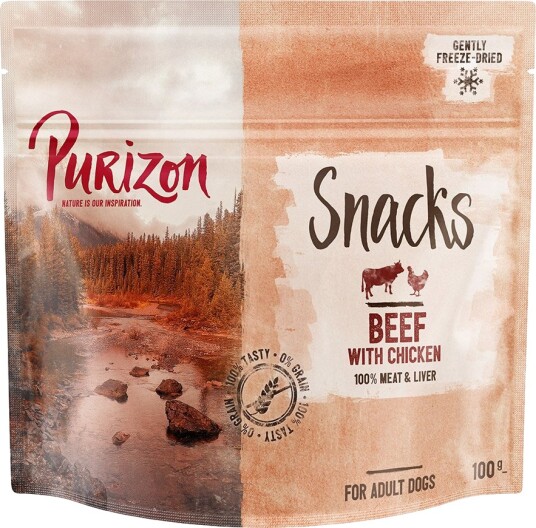 Purizon Snack Kornfritt & Kylling Okse 3 X 100 G Purizon Snack Kornfritt & Kylling Okse 3 X 100 G