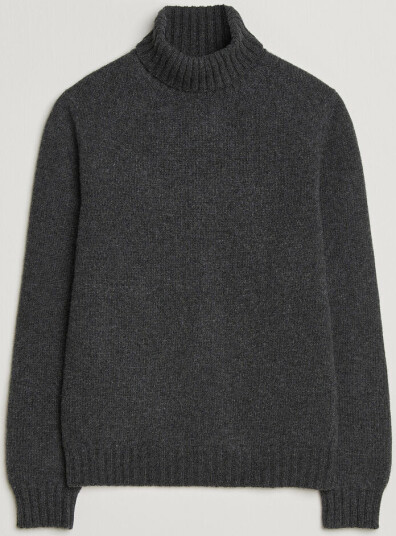 Fedeli Wool/Cashmere Rollneck Anthracite