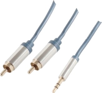 Shiverpeaks Sp Professional 3.5Mm Hankjønn 2 X Rca Hankjønn 5 M Blå Kromfarget