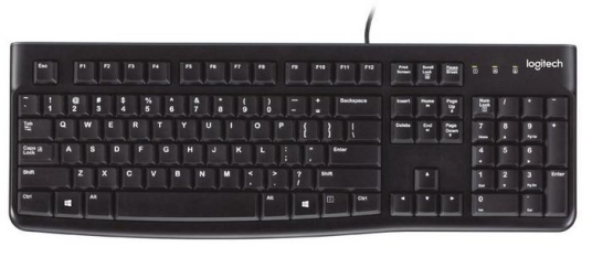 Logitech K120 - tastatur - Spansk Inn-enhet Logitech K120 - tastatur - Spansk Inn-enhet