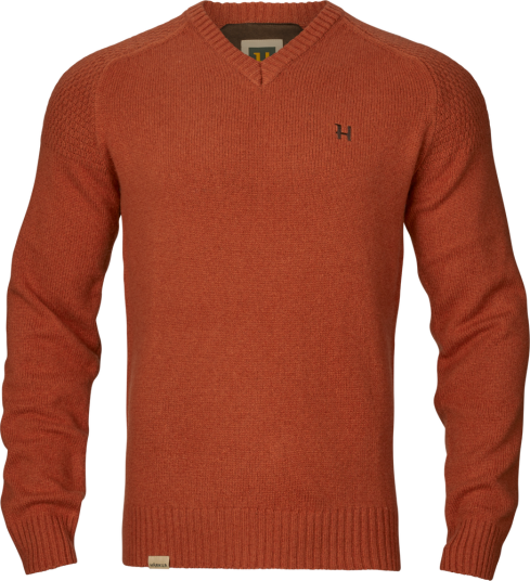Härkila Vincent Merino V hals genser Herre Bombay brown XL Härkila Vincent Merino V hals genser Herre Bombay brown XL