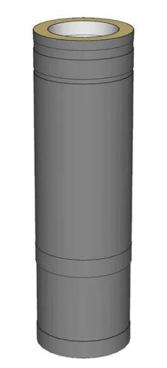 Justerbar Teleskop rett rørmodul 400-800mm hel iso Modulex 150