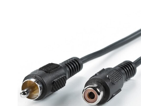 Value Cinch Cable simplex M F 5 m RCA Hankjønn RCA Hunkjønn 5 m