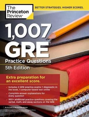 1,027 Gre Practice Questions Av Princeton Review