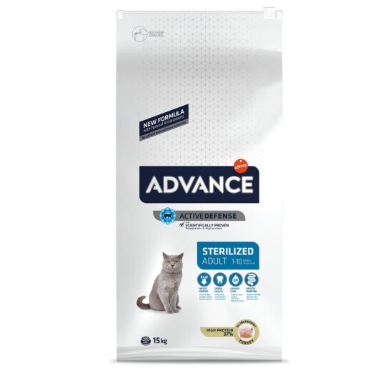 Affinity Advance Advance Sterilisert Kalkun Bygg Til Katter 15 kg
