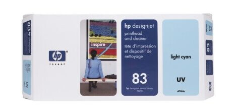 HP UV skrivehode (inkl rengjøringskit) lys cyan nr 83 C4964A HP UV skrivehode (inkl rengjøringskit) lys cyan nr 83 C4964A