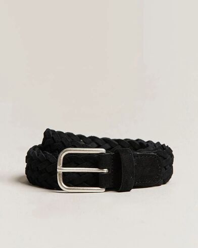 Anderson's Woven Suede Belt 3 cm Black Anderson's Woven Suede Belt 3 cm Black