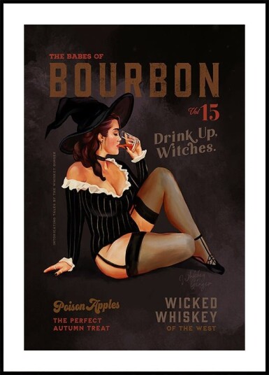 Babes of Bourbon October Halloween Witch Plakat Plakat / 30x40cm Babes of Bourbon October Halloween Witch Plakat Plakat / 30x40cm