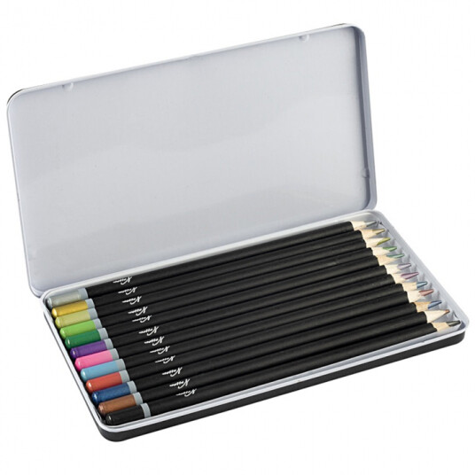 Nassau Fine Art Fargeblyanter Metallic 12-sett