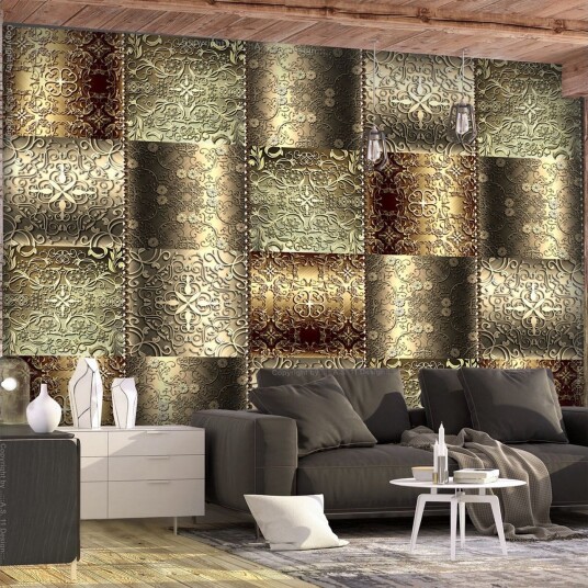 Fototapet Metal Plates 250x175 - Finnes i flere størrelser