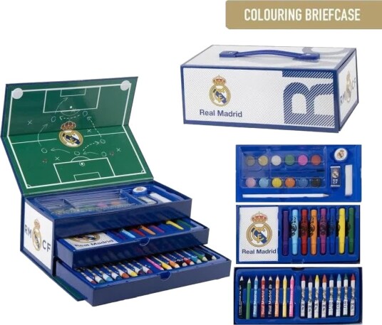 Real Madrid Malesett med innhold - Bl??
