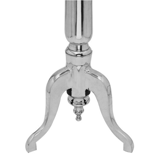 vidaXL Sidebord rundt aluminium sølv